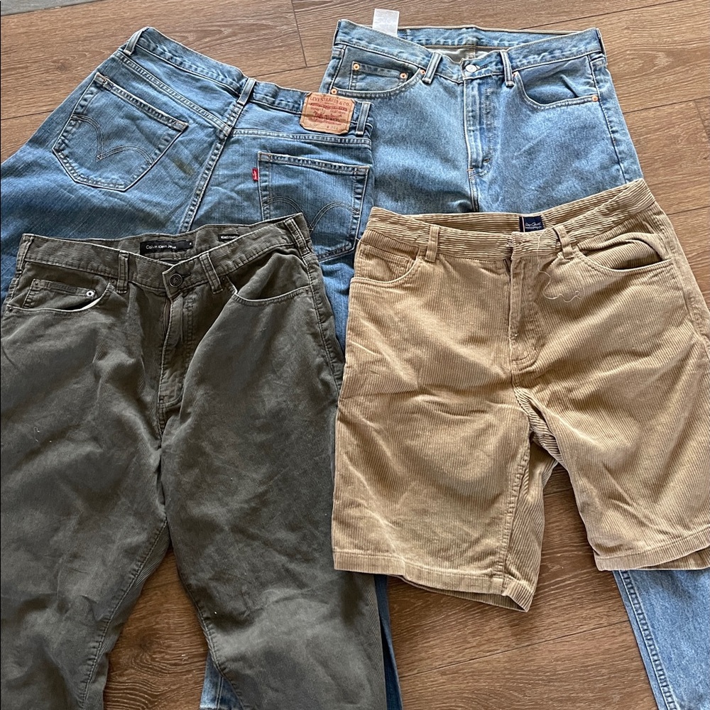 Levis , calvin klien jeans and oneil mens pants